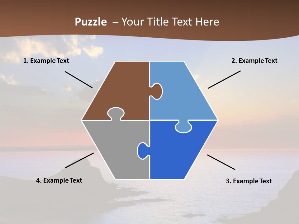 A Beautiful Sunset Over The Ocean Powerpoint Template PowerPoint Template
