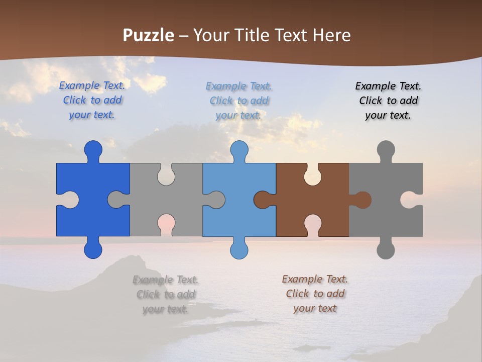 A Beautiful Sunset Over The Ocean Powerpoint Template PowerPoint Template