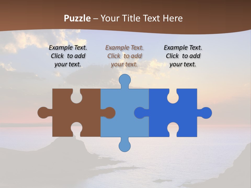 A Beautiful Sunset Over The Ocean Powerpoint Template PowerPoint Template