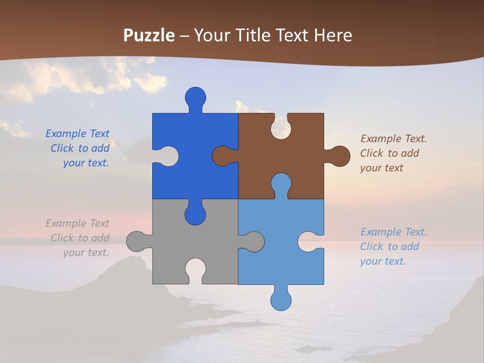 A Beautiful Sunset Over The Ocean Powerpoint Template PowerPoint Template