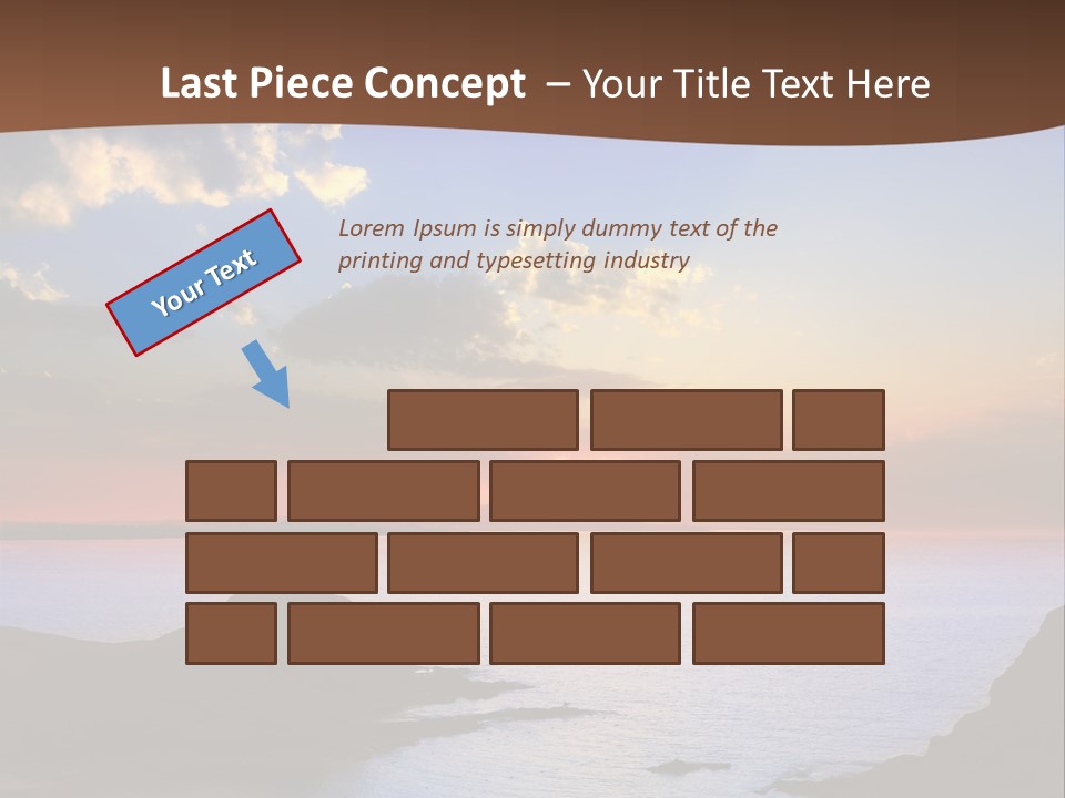 A Beautiful Sunset Over The Ocean Powerpoint Template PowerPoint Template