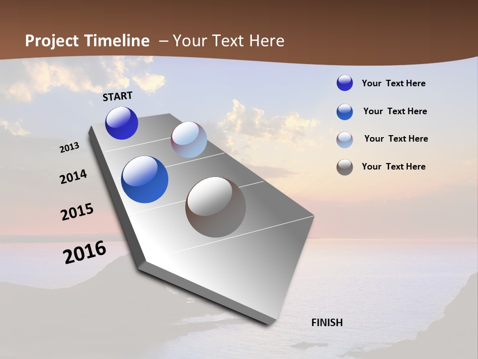 A Beautiful Sunset Over The Ocean Powerpoint Template PowerPoint Template
