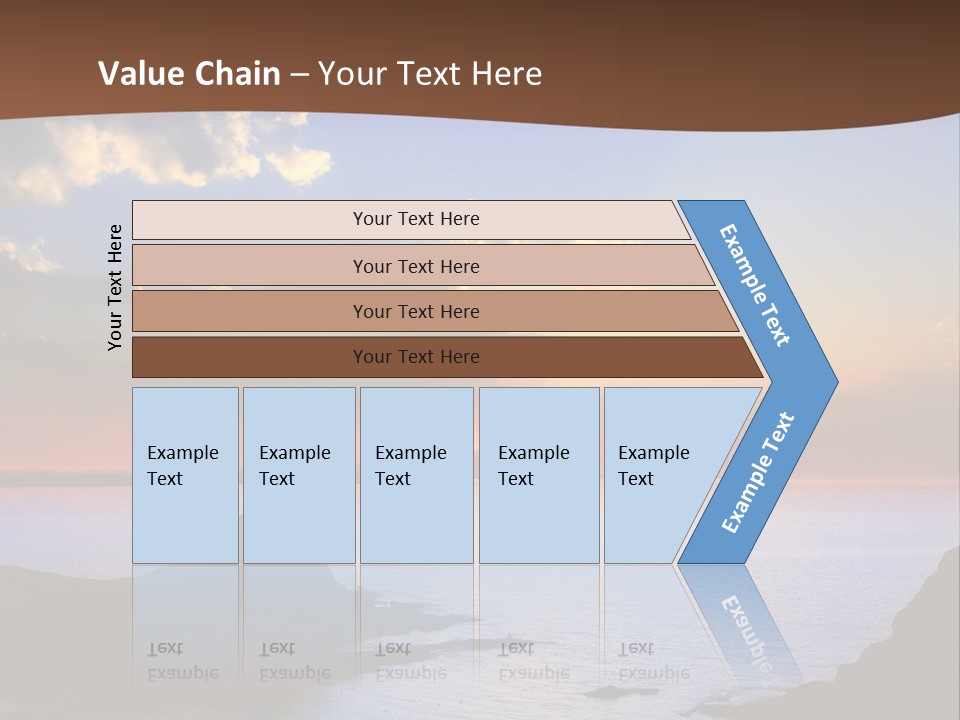 A Beautiful Sunset Over The Ocean Powerpoint Template PowerPoint Template