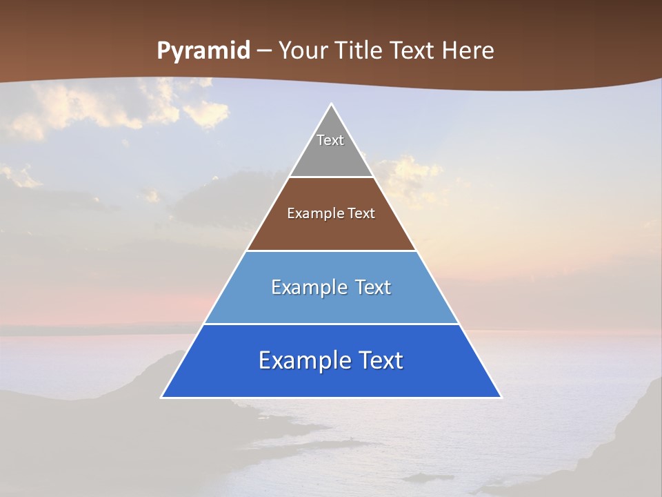 A Beautiful Sunset Over The Ocean Powerpoint Template PowerPoint Template