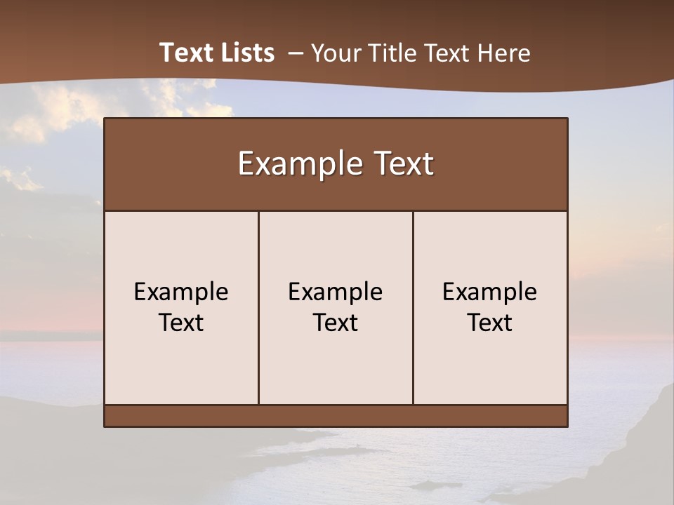 A Beautiful Sunset Over The Ocean Powerpoint Template PowerPoint Template