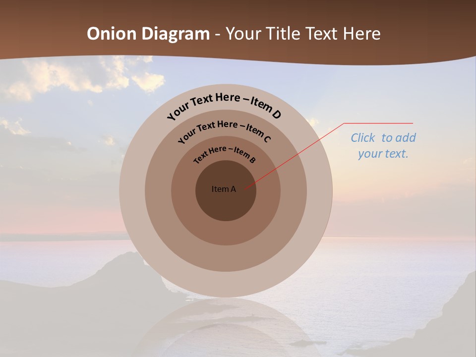 A Beautiful Sunset Over The Ocean Powerpoint Template PowerPoint Template