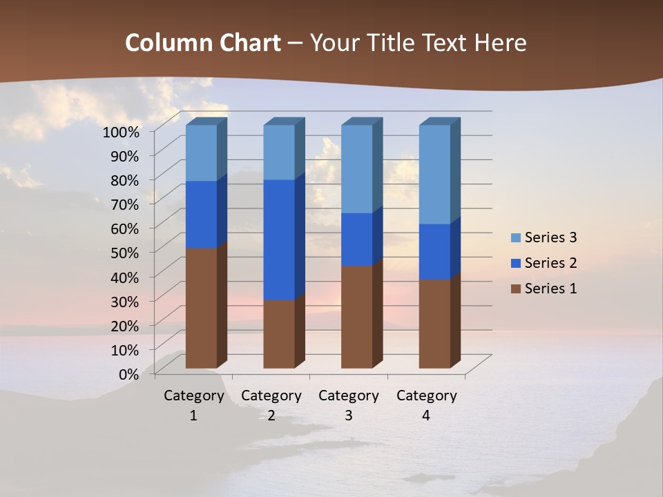 A Beautiful Sunset Over The Ocean Powerpoint Template PowerPoint Template