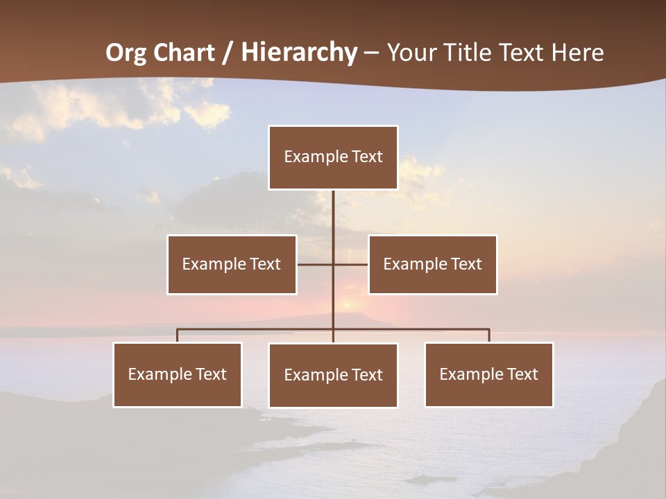 A Beautiful Sunset Over The Ocean Powerpoint Template PowerPoint Template