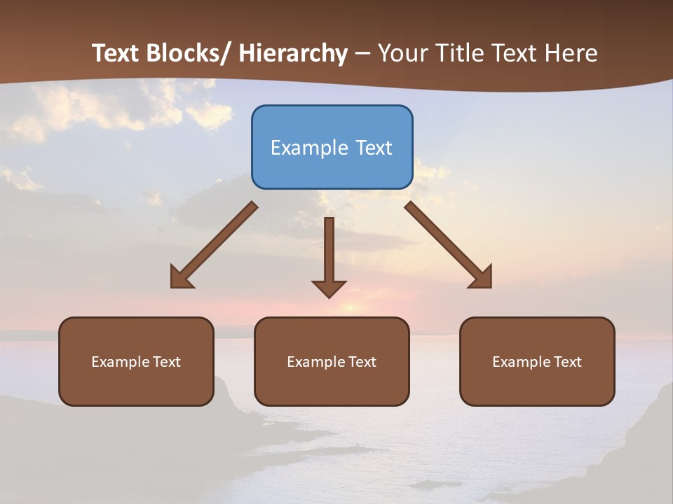 A Beautiful Sunset Over The Ocean Powerpoint Template PowerPoint Template