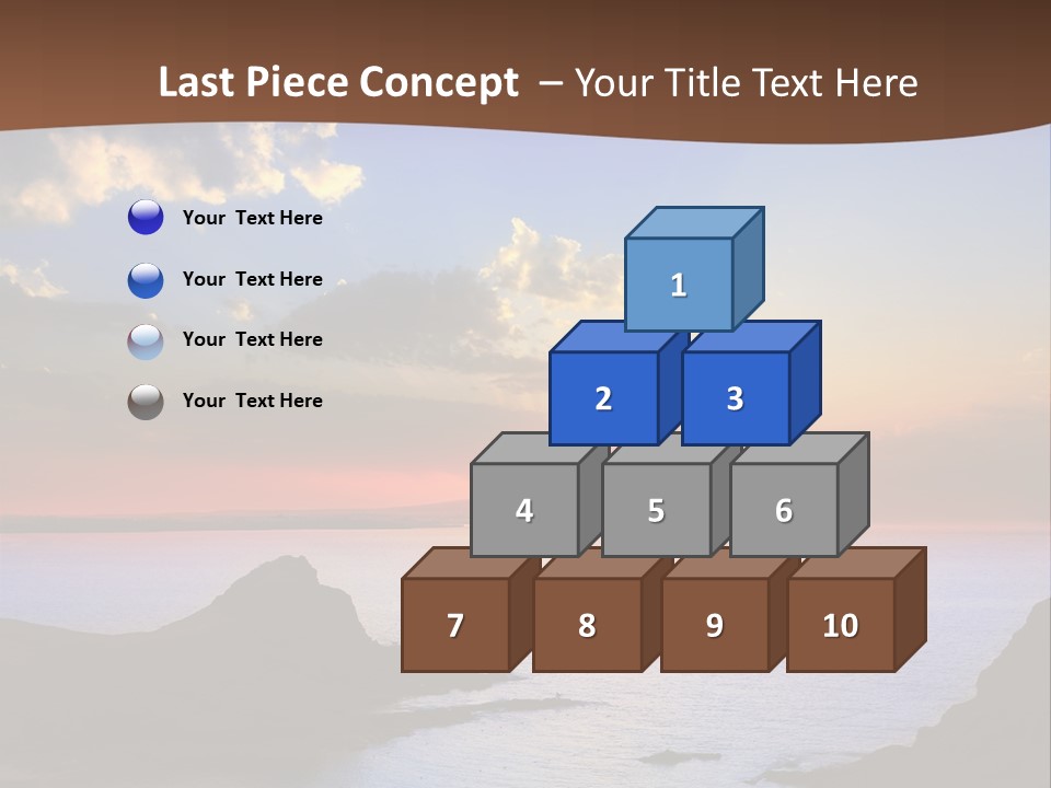 A Beautiful Sunset Over The Ocean Powerpoint Template PowerPoint Template
