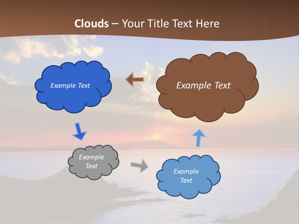 A Beautiful Sunset Over The Ocean Powerpoint Template PowerPoint Template