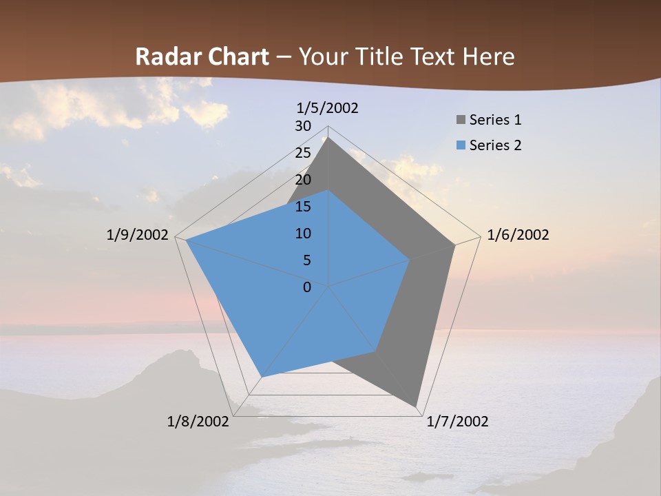 A Beautiful Sunset Over The Ocean Powerpoint Template PowerPoint Template