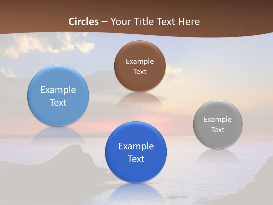 A Beautiful Sunset Over The Ocean Powerpoint Template PowerPoint Template