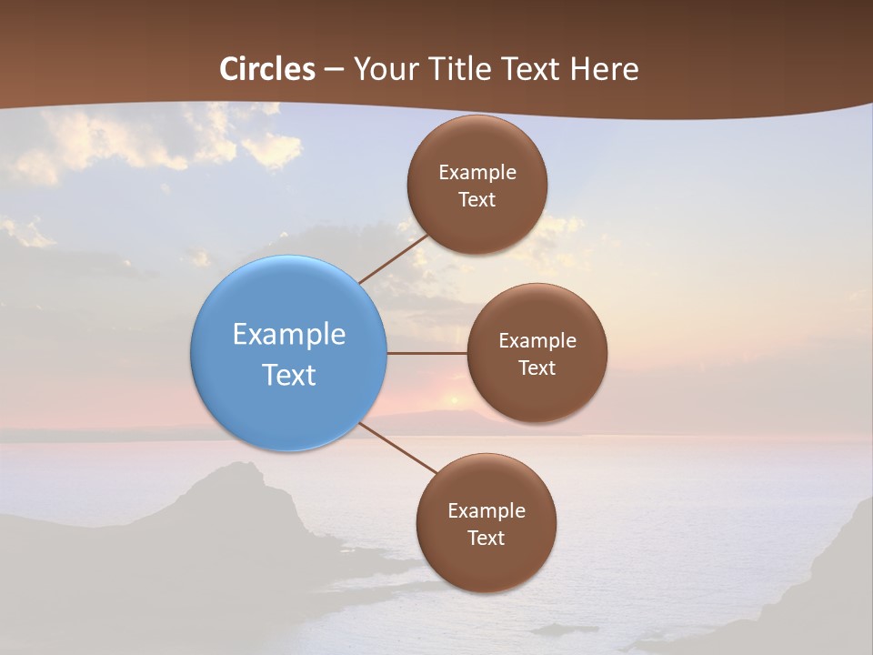 A Beautiful Sunset Over The Ocean Powerpoint Template PowerPoint Template