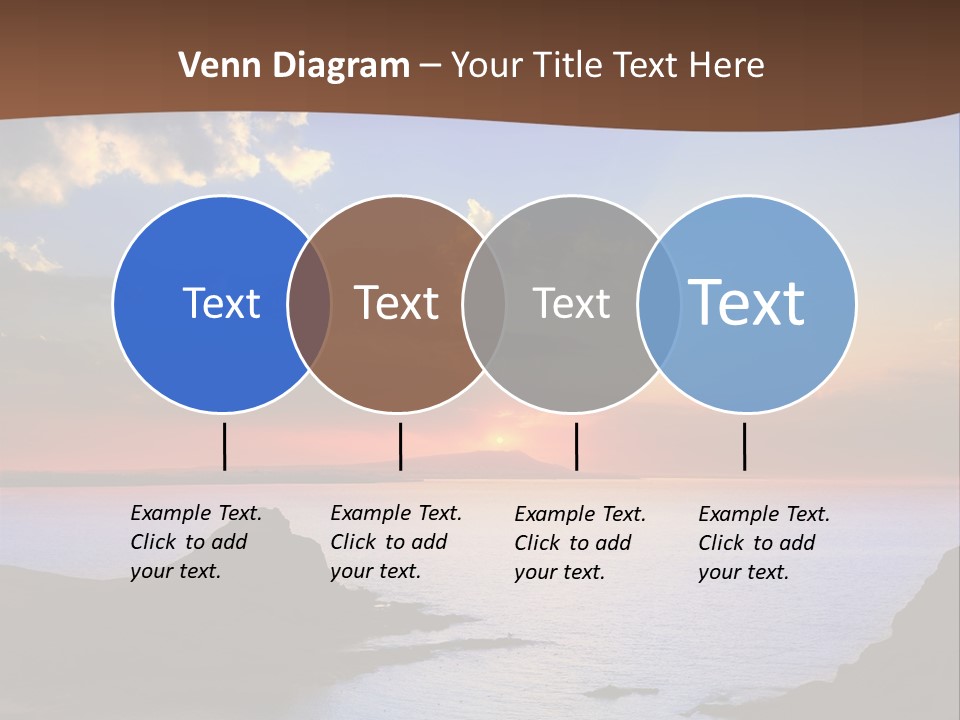 A Beautiful Sunset Over The Ocean Powerpoint Template PowerPoint Template