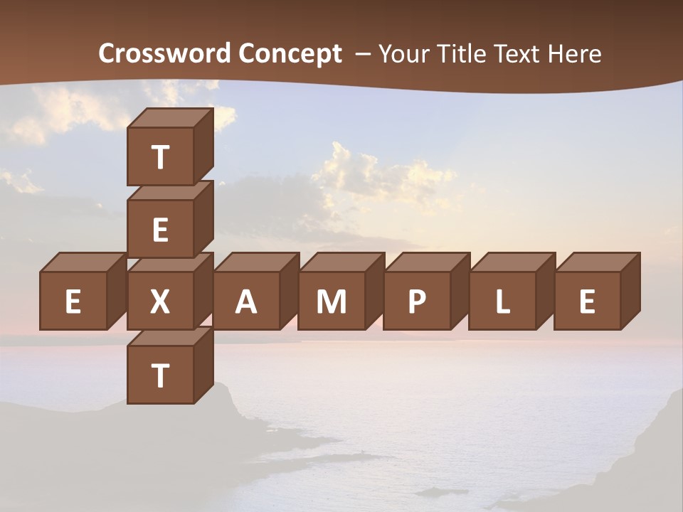 A Beautiful Sunset Over The Ocean Powerpoint Template PowerPoint Template