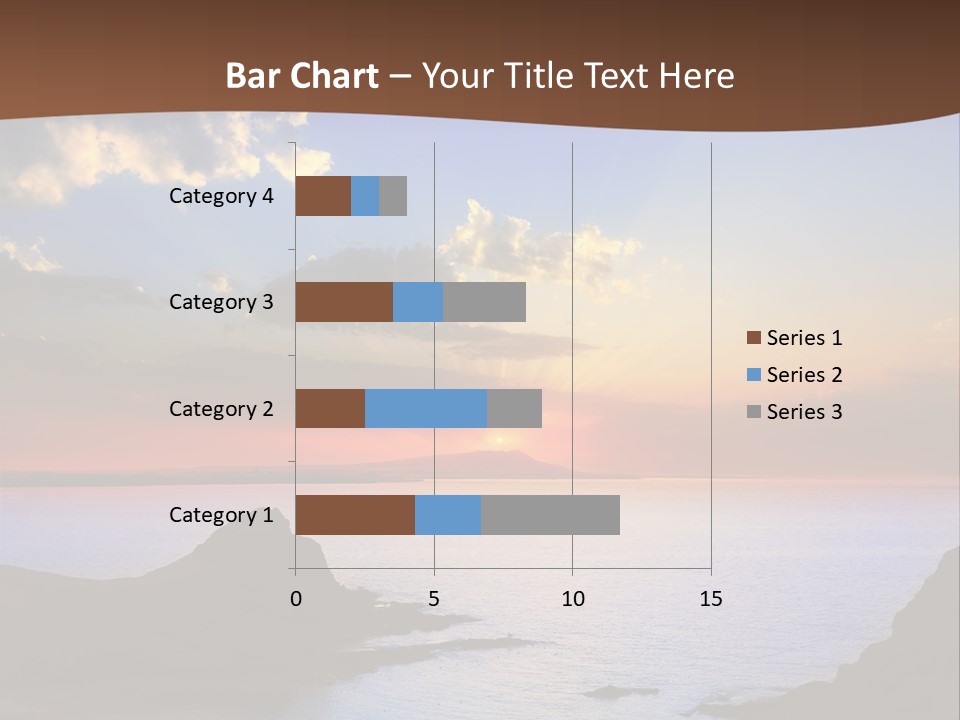 A Beautiful Sunset Over The Ocean Powerpoint Template PowerPoint Template