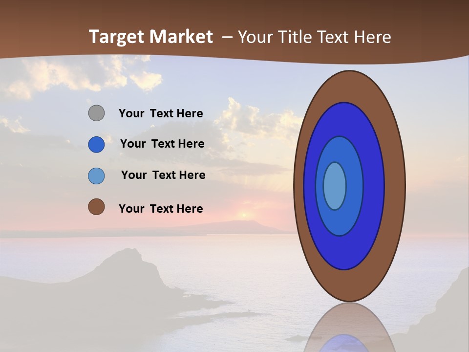 A Beautiful Sunset Over The Ocean Powerpoint Template PowerPoint Template