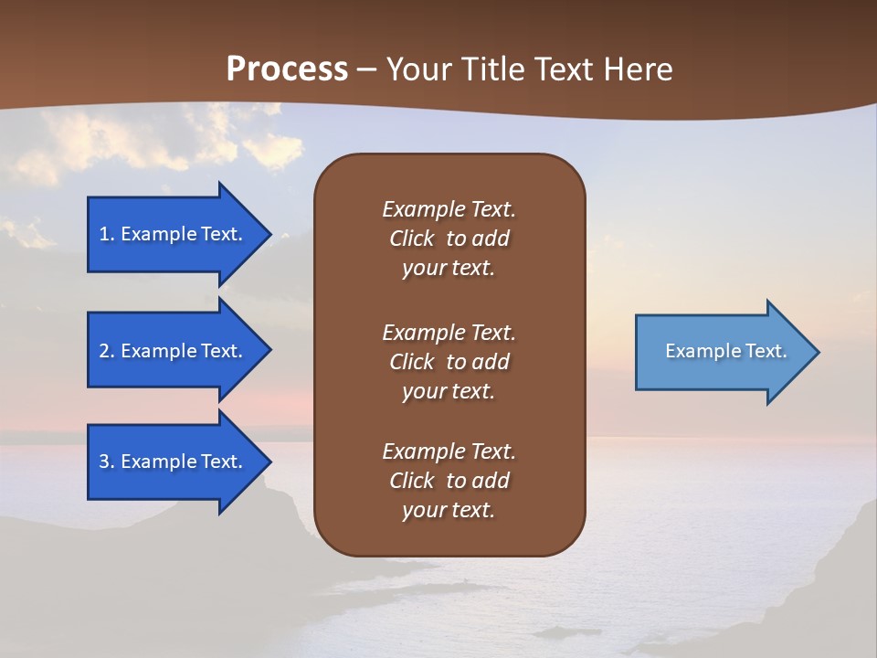 A Beautiful Sunset Over The Ocean Powerpoint Template PowerPoint Template