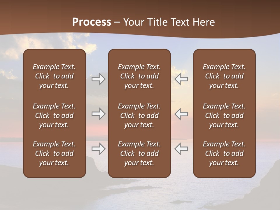 A Beautiful Sunset Over The Ocean Powerpoint Template PowerPoint Template