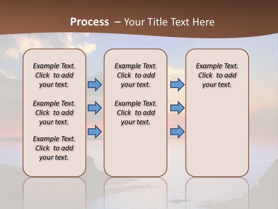 A Beautiful Sunset Over The Ocean Powerpoint Template PowerPoint Template