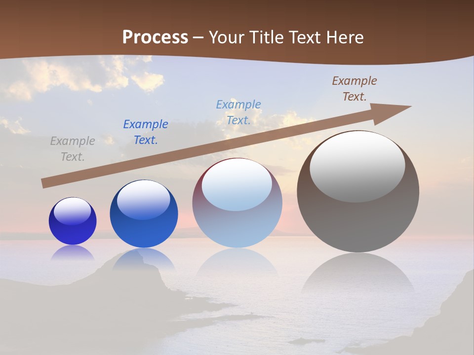 A Beautiful Sunset Over The Ocean Powerpoint Template PowerPoint Template