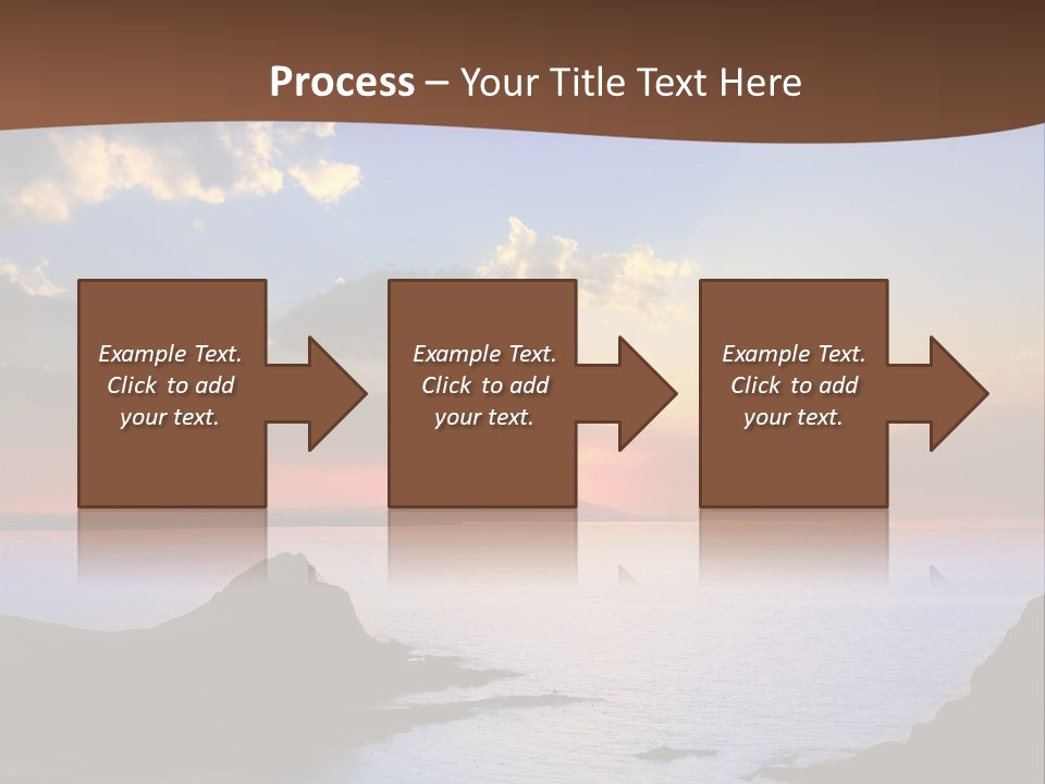 A Beautiful Sunset Over The Ocean Powerpoint Template PowerPoint Template