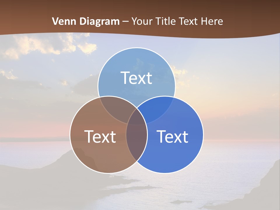 A Beautiful Sunset Over The Ocean Powerpoint Template PowerPoint Template