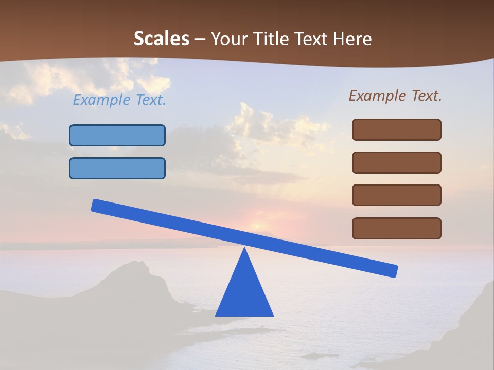 A Beautiful Sunset Over The Ocean Powerpoint Template PowerPoint Template