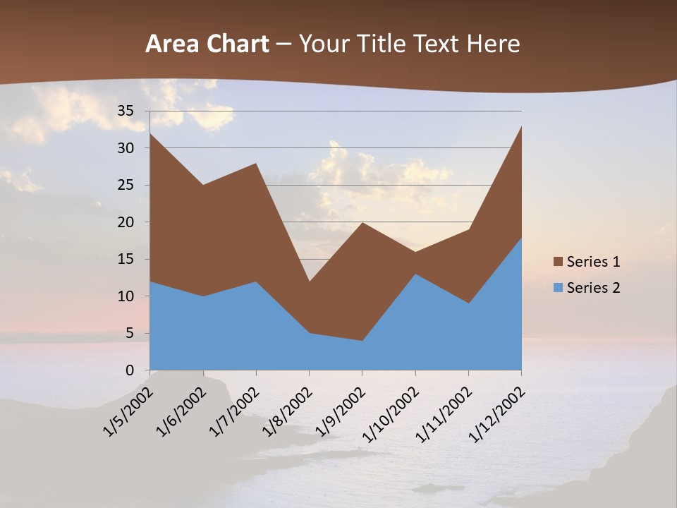 A Beautiful Sunset Over The Ocean Powerpoint Template PowerPoint Template