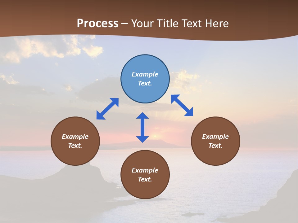 A Beautiful Sunset Over The Ocean Powerpoint Template PowerPoint Template