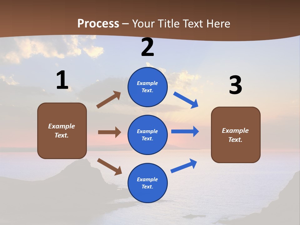 A Beautiful Sunset Over The Ocean Powerpoint Template PowerPoint Template