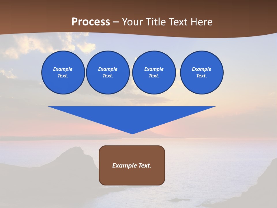 A Beautiful Sunset Over The Ocean Powerpoint Template PowerPoint Template