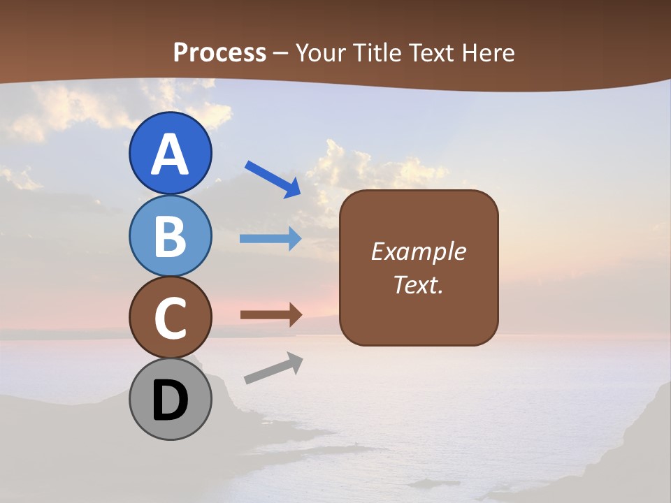 A Beautiful Sunset Over The Ocean Powerpoint Template PowerPoint Template