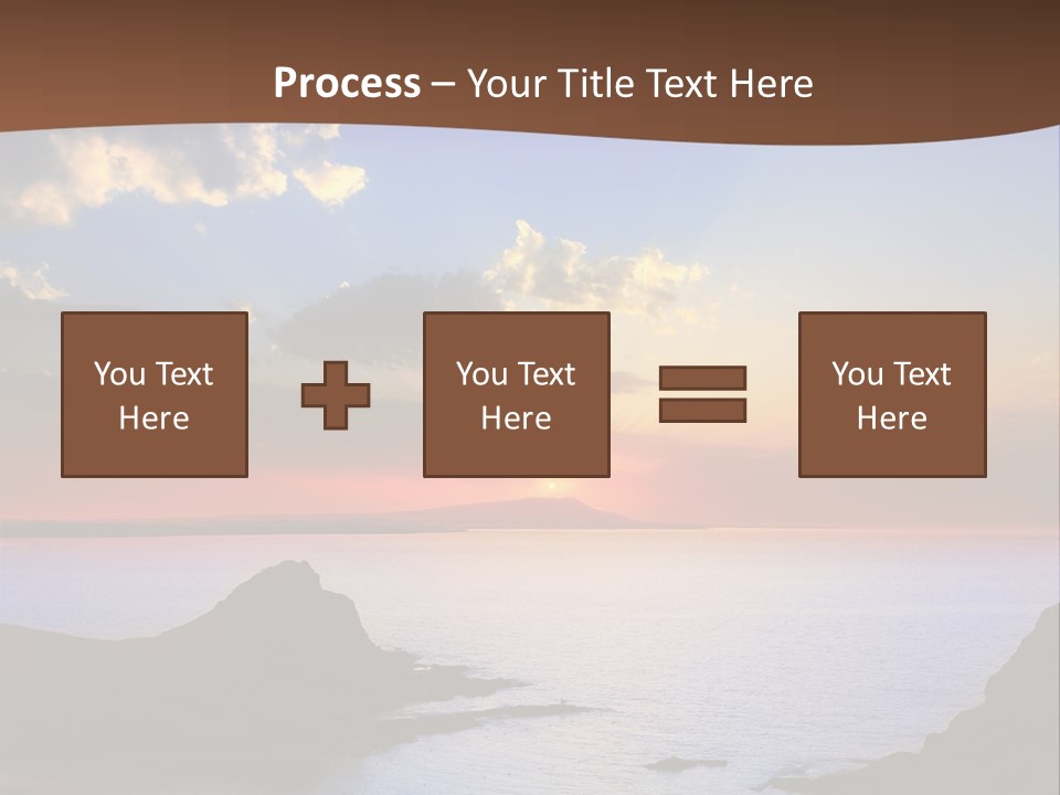 A Beautiful Sunset Over The Ocean Powerpoint Template PowerPoint Template
