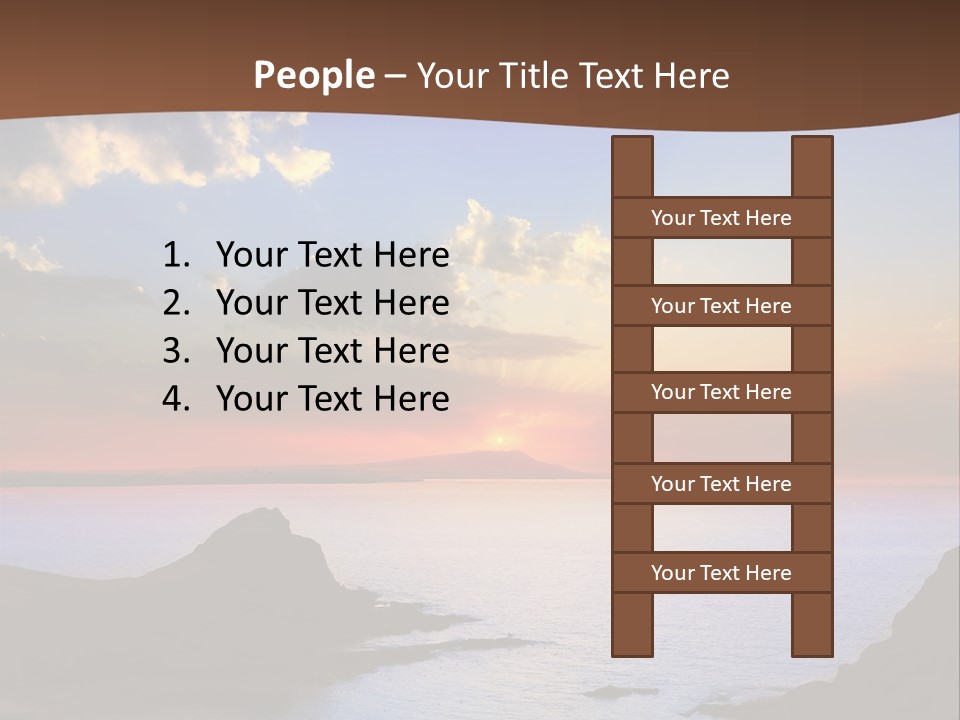 A Beautiful Sunset Over The Ocean Powerpoint Template PowerPoint Template