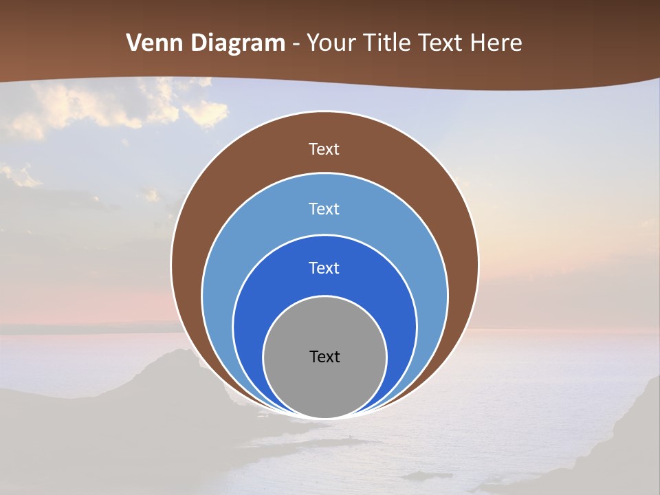 A Beautiful Sunset Over The Ocean Powerpoint Template PowerPoint Template