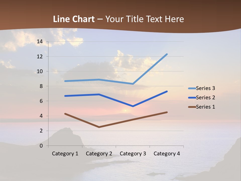 A Beautiful Sunset Over The Ocean Powerpoint Template PowerPoint Template