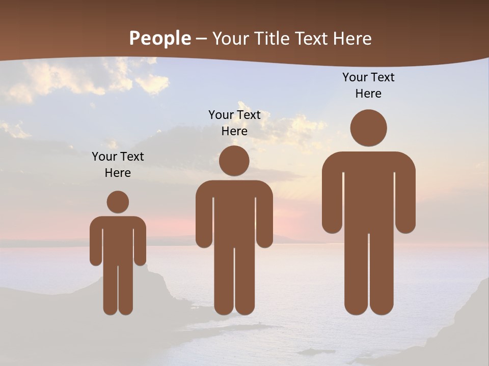 A Beautiful Sunset Over The Ocean Powerpoint Template PowerPoint Template