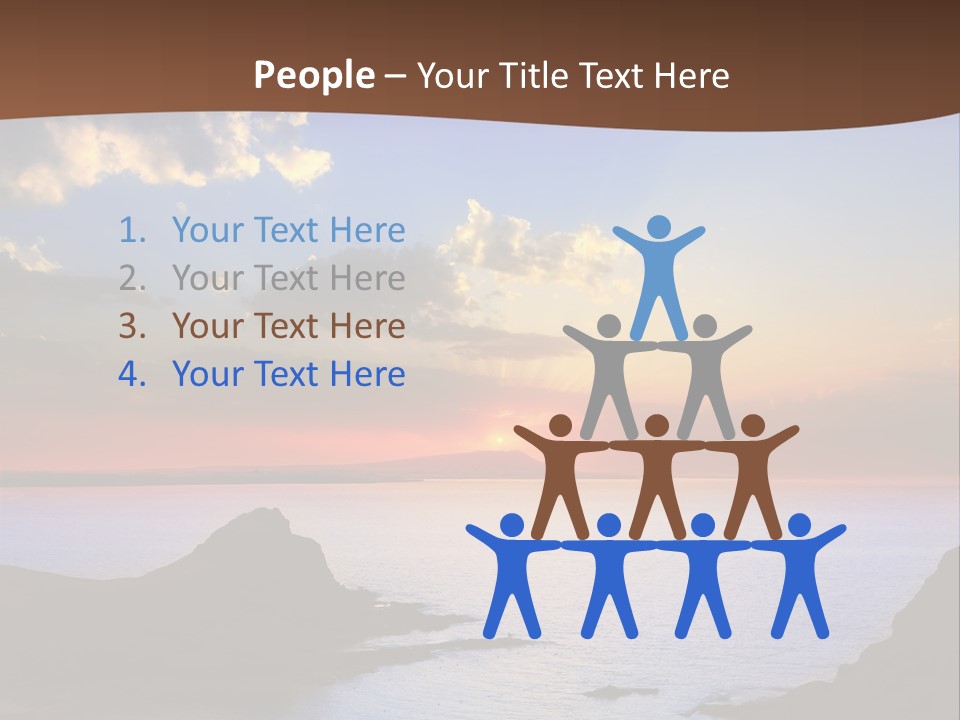 A Beautiful Sunset Over The Ocean Powerpoint Template PowerPoint Template