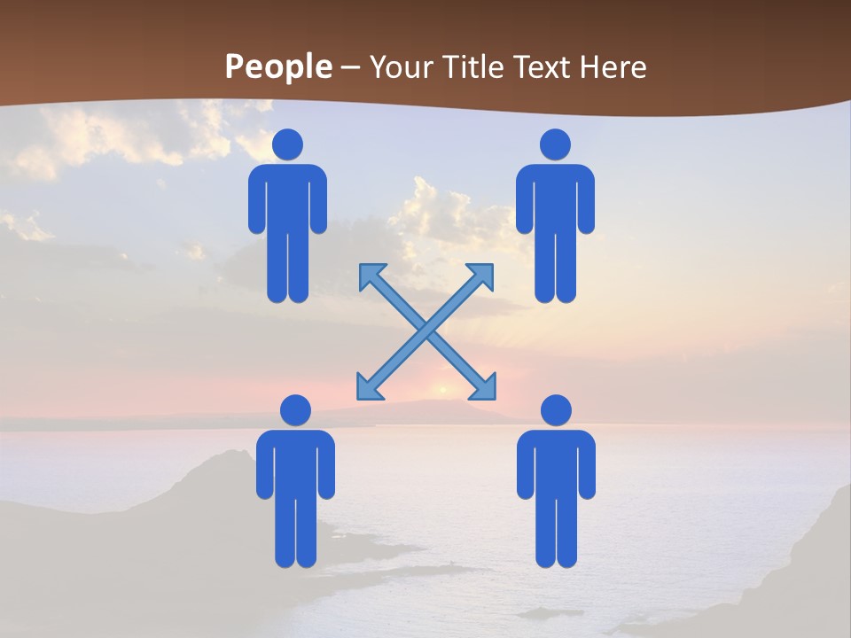 A Beautiful Sunset Over The Ocean Powerpoint Template PowerPoint Template