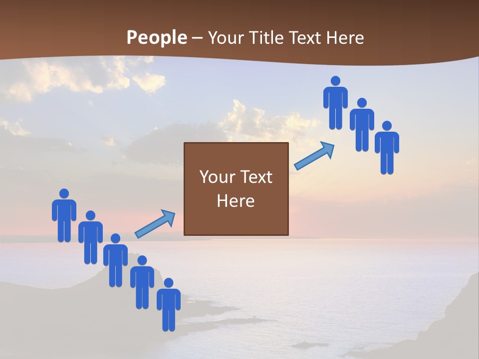 A Beautiful Sunset Over The Ocean Powerpoint Template PowerPoint Template