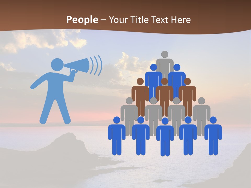 A Beautiful Sunset Over The Ocean Powerpoint Template PowerPoint Template