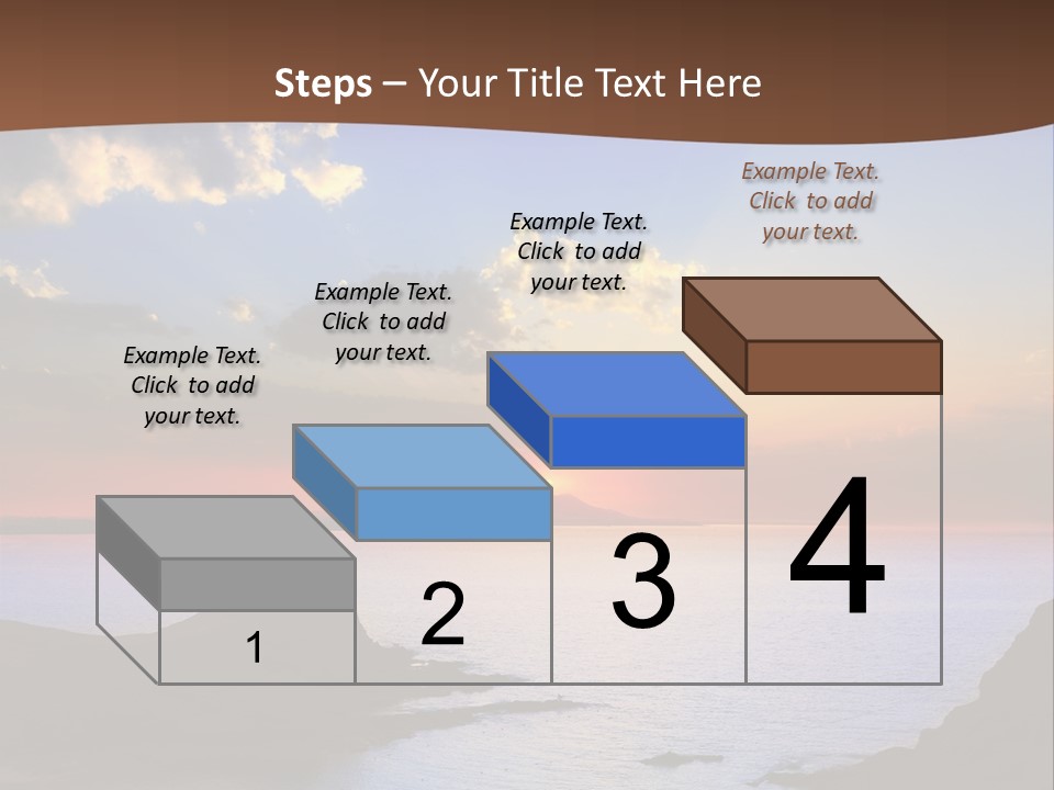 A Beautiful Sunset Over The Ocean Powerpoint Template PowerPoint Template