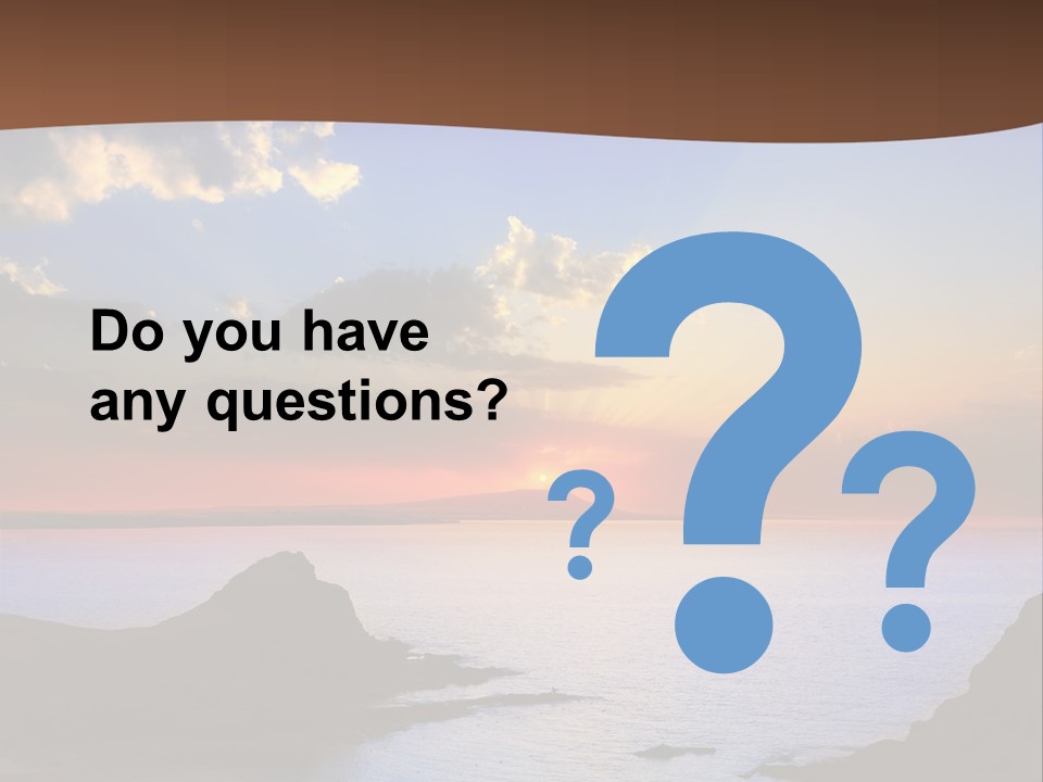 A Beautiful Sunset Over The Ocean Powerpoint Template PowerPoint Template