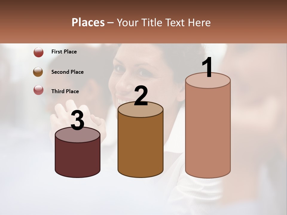 A Woman Sitting In Front Of A Group Of People PowerPoint Template