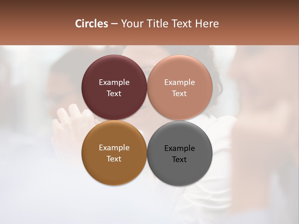 A Woman Sitting In Front Of A Group Of People PowerPoint Template