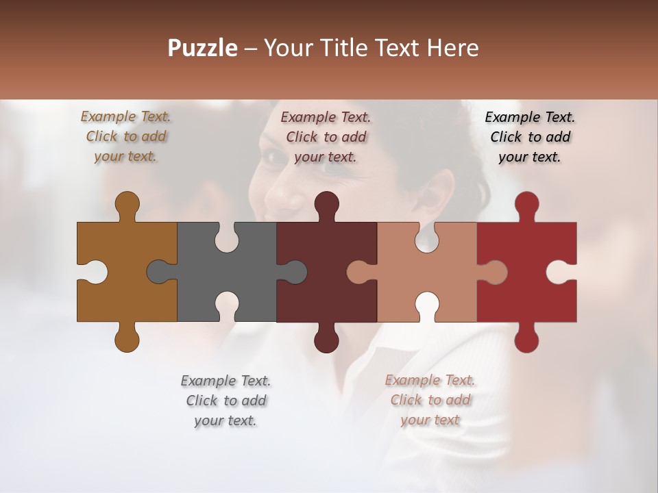 A Woman Sitting In Front Of A Group Of People PowerPoint Template