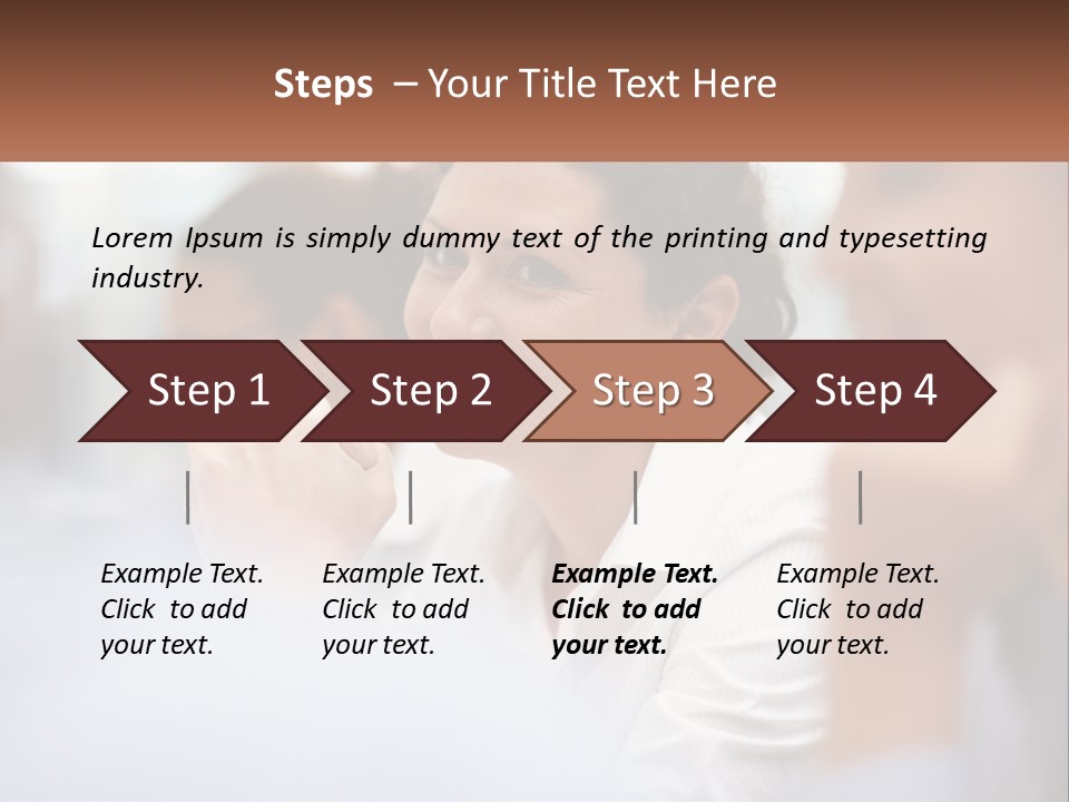 A Woman Sitting In Front Of A Group Of People PowerPoint Template