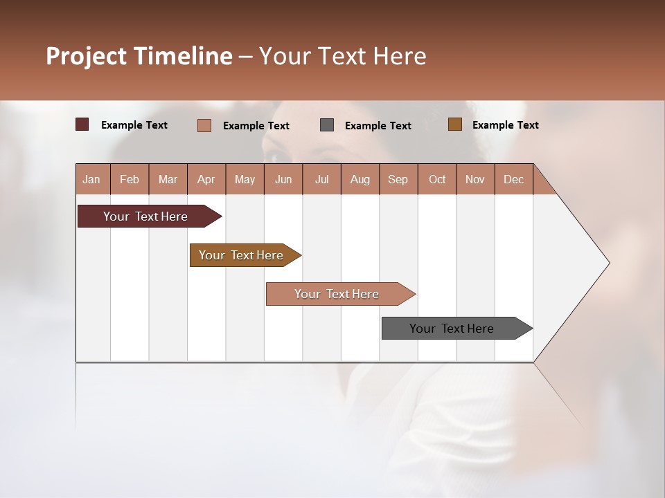 A Woman Sitting In Front Of A Group Of People PowerPoint Template